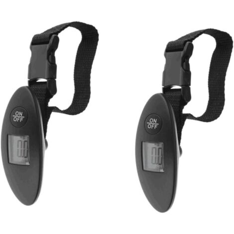 2 Pièces Balance Portable Bagage De Voyage Pour Voler Balance Électronique De Haute Précision Mini Balance Électronique Black