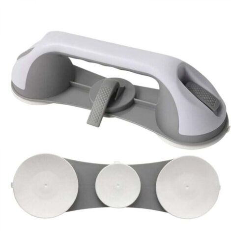 2 Pièces Barre d'appui pour baignoires, 28cm poignées de douche de sécurité pour personnes âgées avec ventouse Main courante robuste