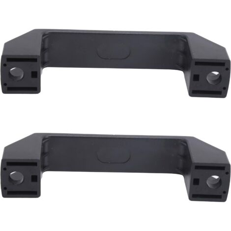 2 Pièces Barre Droite Noire, Poignée de Traction en Plastique pour Équipement Industriel, 8.5mm