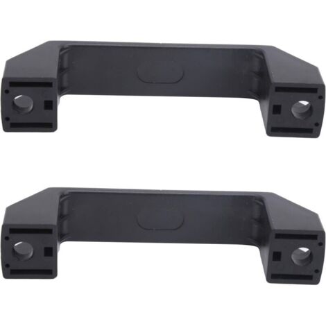 2 Pièces Barre Droite Noire, Poignée de Traction en Plastique pour Équipement Industriel, 8.5mm