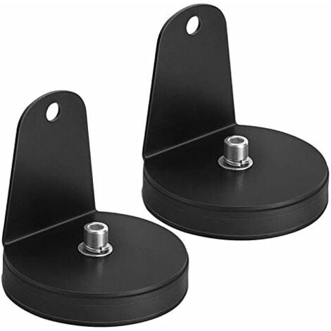 2 pièces Base magnétique LED supports de montage de barre lumineuse, support de montage support de ventouse pour feux de travail LED feux de conduite