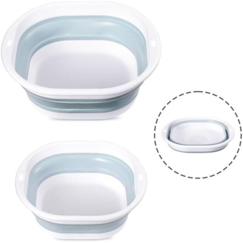 Pièces Bassine Pliable Bol à Vaisselle Pliable, Seau Pliant Bassin de Lavage Portable Bassine Retractable Camper Van Accessories, Lavabo de Voyage