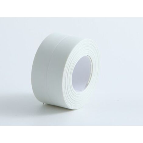 (2 pièces Blanc)Plinthe souple - Bande d'extrémité pour cuisine et salle de bain 38 mm 3,2 m, joint auto-adhésif, bande pliante flexible, joint d'étanchéité