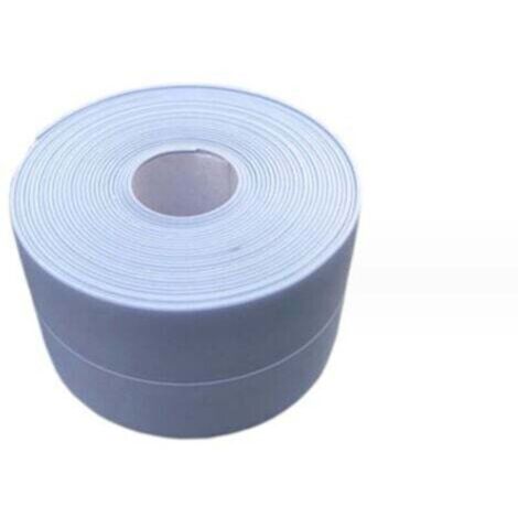 (2 pièces Bleu)Plinthe souple - Bande d'extrémité pour cuisine et salle de bain 38 mm 3,2 m, joint auto-adhésif, bande pliante flexible, joint d'étanchéité