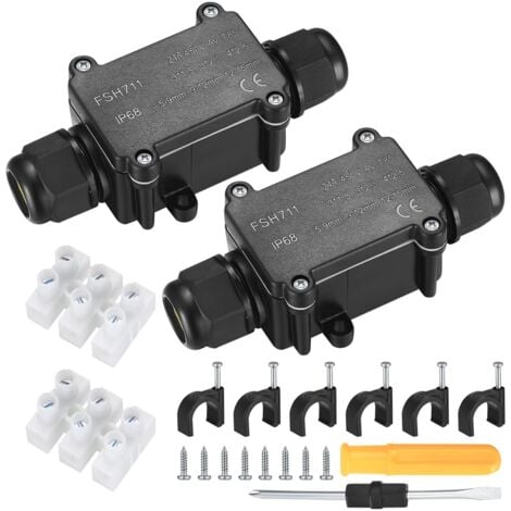 Armoire Exterieur Etanche DJC Supply Co. Boîte De Jonction électrique Universelle En Plastique PS étanche Aux Intempéries Et à Boite De Jonction Electrique