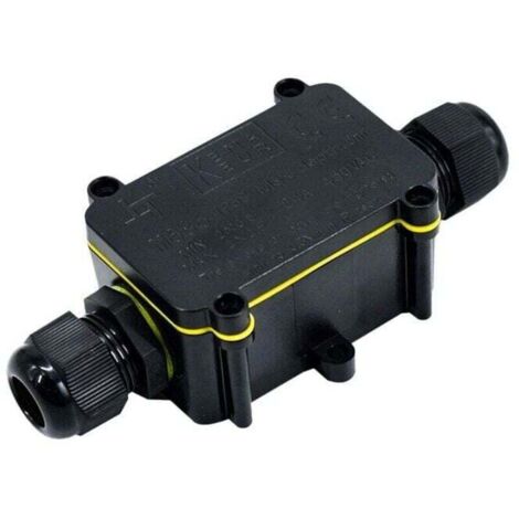 2 Pièces Boîte de Jonction étanche IP68, Boite de Derivation Etanche Exterieur, Connecteur de Câble 2 Voies Connexions pour Câble Ø5-9mm Ø9mm-12mm