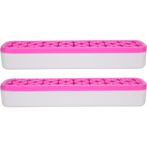 2 pièces Boîte de Rangement à Pinceaux de Maquillage Portable, Organisateur Démontable pour Brosses Cosmétiques