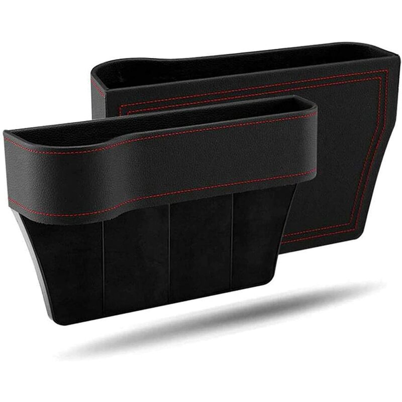 2 Pièces Boîte de Rangement pour siège Écart de Voiture, Gauche et Droite boîte de Rangement pour l'écart de siège de Voiture, Organisateur de