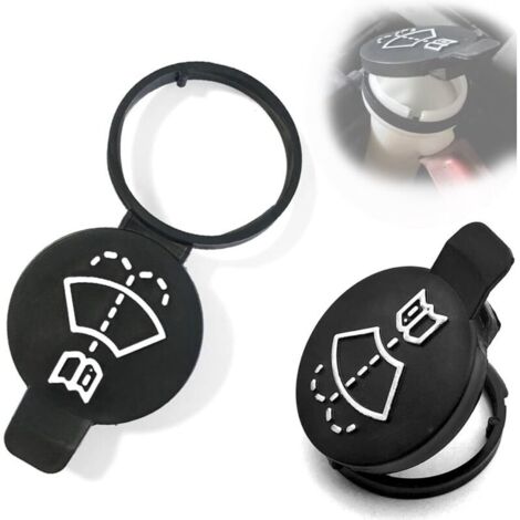 2 Pièces Bouchon Bocal Réservoir Lave Glace, Bouchon De Bouteille De Lave, Bouchon de Reservoir Lave Glace, Bouchon de Rechange pour Réservoir, pour Chevrolet Buick Cadillac 13227300 (Noir)