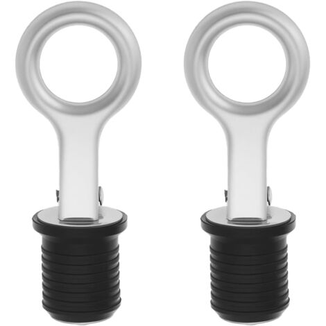 2 Pièces Bouchon De Vidange, Acier Inoxydable, Caoutchouc, Dégagement Rapide, Pour Bateau