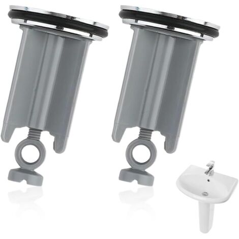 2 Pièces Bouchon de Vidange, Bouchon Lavabo Universel, Bouchon de Lavabo Réglable, Bouchon d'évier Universel avec Flitre Cheveux de Vidange pour Lavabo, Bidet, Salle Bain