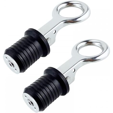 2 Pièces Bouchon de Vidange,Acier Inoxydable 304,Ouverture 25mm 32mm,Caoutchouc,Bateau Marine