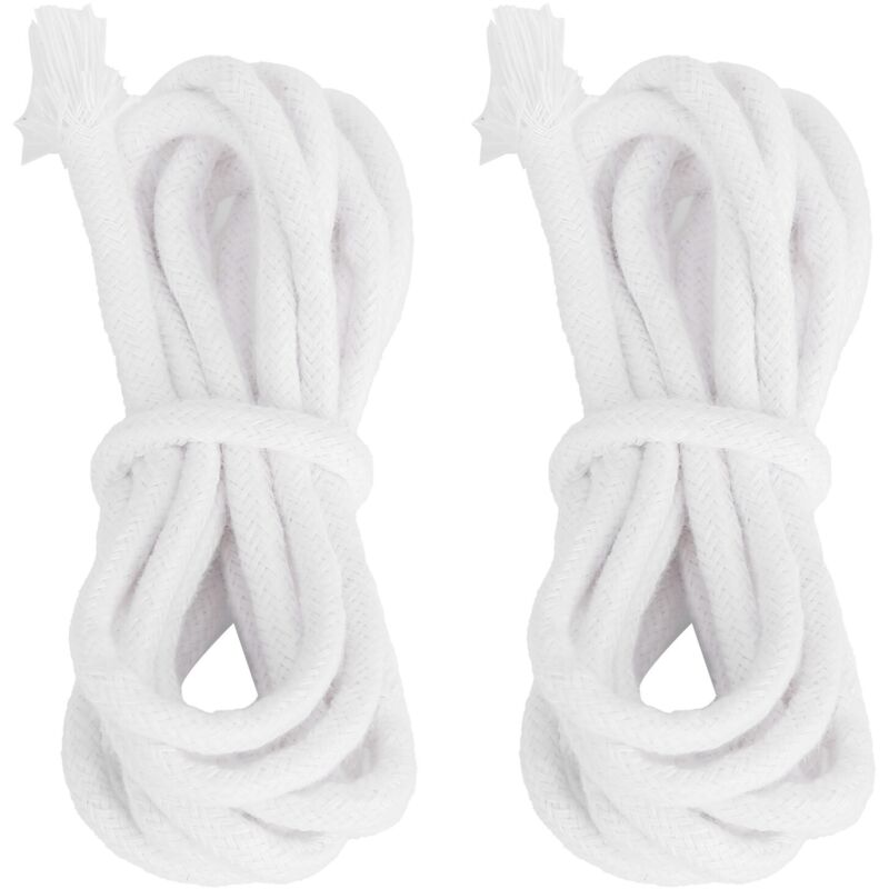 2 pièces bougie mèches bonne absorption d'huile Combustion Durable tresse coton bougie mèche pour bricolage lampe à huile 5mm