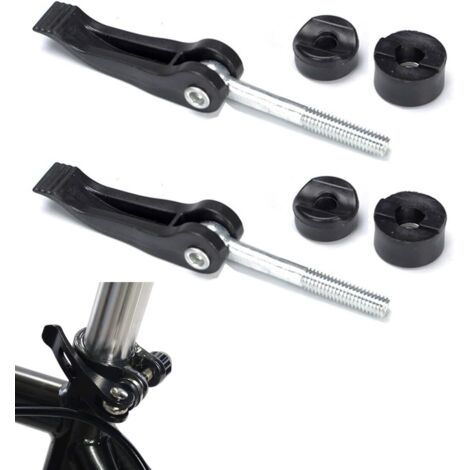 2 Pièces - Bouton De Poignée - Écrou Et Vis - Fixation Universelle Pour Tondeuse À Gazon - Plastique Et Métal - Usage Domestique Et Professionnel - Noir