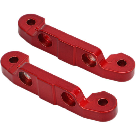 2 Pièces Bras Avant et Arrière RC en Alliage de Zinc 37.5mm Code 37.5 pour Modèles 1/16 SCY 16101 16102 16103 16201, Rouge