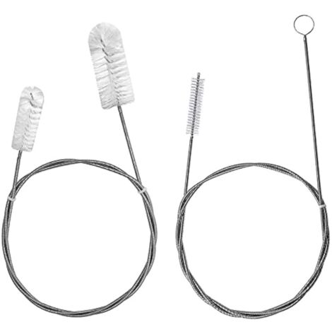 2 Pièces Brosse de Nettoyage Flexible, 160cm Brosses de Nettoyeur de Drain pour Tuyau, Evier, Paille, Tube Aquarium