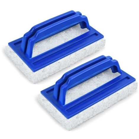 2 Pièces Brosse Éponge Ligne d'eau, Brosse de Nettoyage de Piscine, Brosses Éponge Piscine, Éponge Magique Piscine, Brosse Plancher