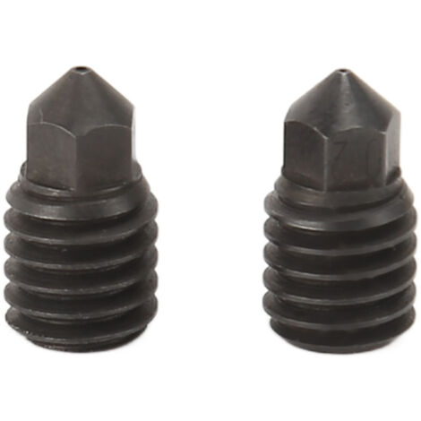 2 Pièces Buse Hotend en Acier Trempé 0.2mm et 0.4mm pour Bambu Lab X1, Remplacement pour Imprimante 3D