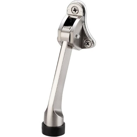 2 Pièces Butée de Porte,Empêche la Porte de Claquer,Arrêt de Porte Support de Porte,Avec Pare-Chocs en Caoutchouc Souple et Vis - Alliage de Zinc - 13 cm