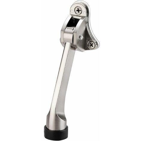 2 Pièces Butée de Porte,Empêche la Porte de Claquer,Arrêt de Porte Support de Porte,Avec Pare-Chocs en Caoutchouc Souple et Vis - Alliage de Zinc - 13 cm
