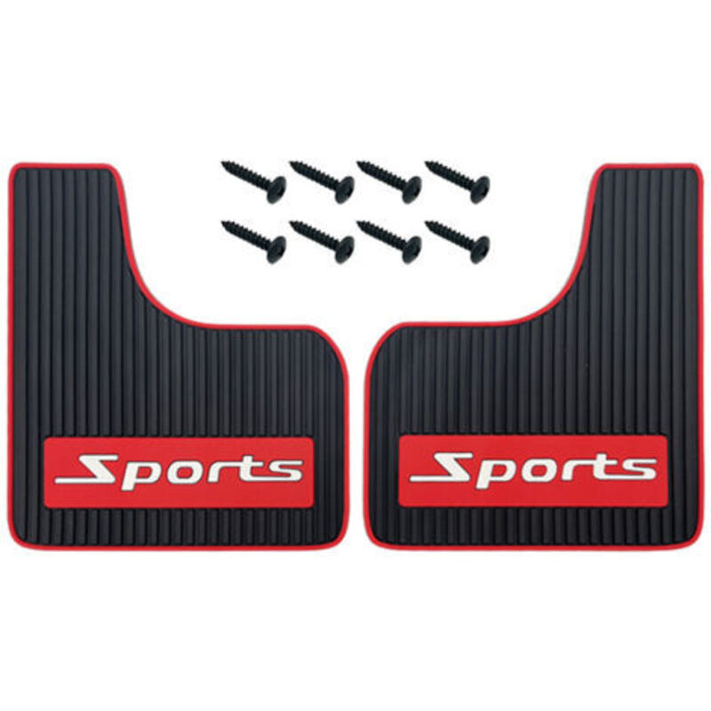 2 Pieces Car Mudguard Universal Rubber Mudguard Soft Crash-Free Front and Rear Mudguard Splashguard For Car
