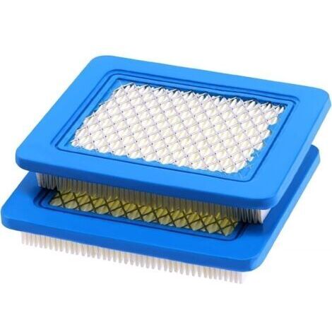 2 Pièces Cartouche de filtre à air 491588S, Filtre a Air Tondeuse, Bleu Filtre a Air Tracteur Tondeuse, Compatible avec Briggs et Stratton 491588 491588S 4915885 399959