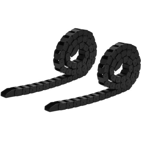 2 Pièces Chaîne de Câbles Nylon Flexible pour Machines Mobiles et Équipements Industriels