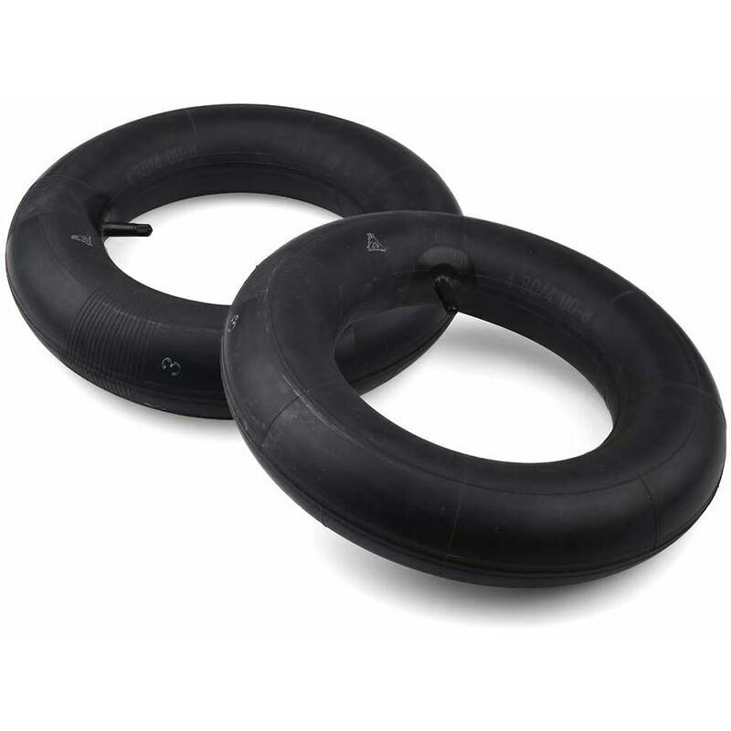 KZQ - 2 Pièces Chambre à Air 4,80/4,00-8' avec Valve Droite - pour Brouette, Poussette, Diable, Tondeuse à Gazon, Souffleuse à Neige, Générateur et