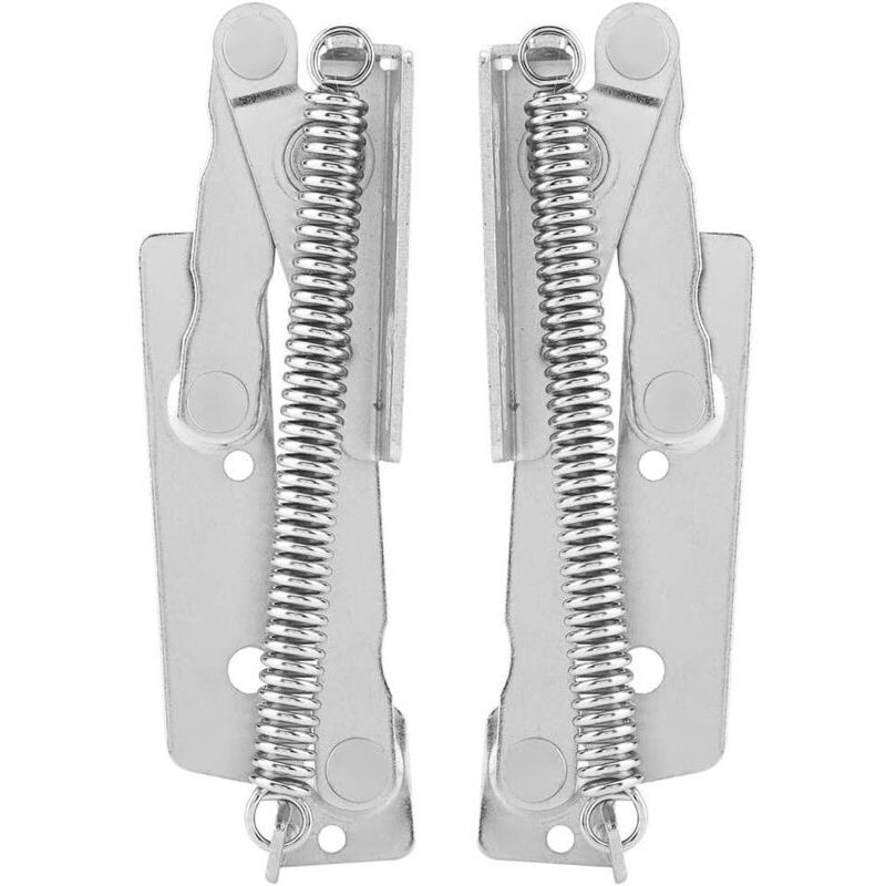 2 Pièces Charnière à Ressort pour Porte Placard 90 Degrés, Acier au carbone Charnière à Ressort Relevable pour Soutenir Les Portes des Meubles