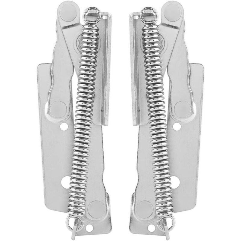 2 Pièces Charnière à Ressort pour Porte Placard 90 Degrés, Acier au carbone Charnière à Ressort Relevable pour Soutenir Les Portes des Meubles