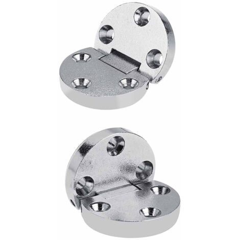 2 Pièces Charnières de Table Pliante en Alliage de Zinc, Support Autonome pour Meubles à Abattant Ovales