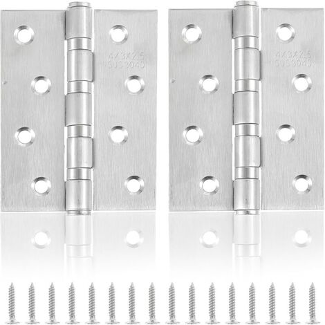 2 pièces charnières en acier inoxydable charnière de porte 100  76  13mm grande charnière de porte robuste avec 8 trous pour porte fenêtre armoire animalerie