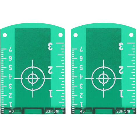 2 Pièces Cible Laser Plaque ABS Magnétique pour Niveau Laser Carte de Cible au Sol Remplaçante