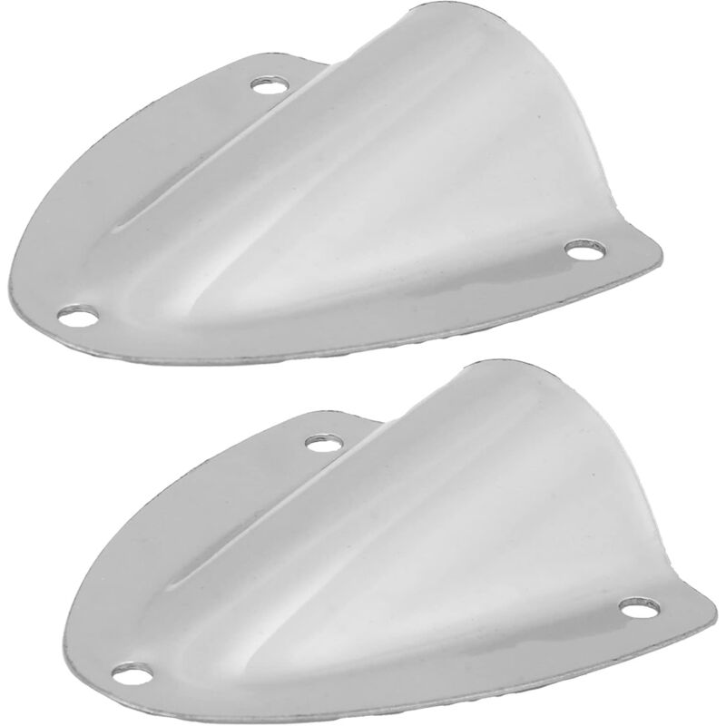 2 Pièces Clamshell , Câble en Acier Inoxydable Poli Couvercle D'aération Passe-Câble à Travers Le Matériel de Couvercle de Protection pour Bateau de