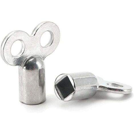 2 pièces clé de purge universelle pour radiateur, clé pour radiateur, clé de purge taille universelle, pour tous les radiateurs