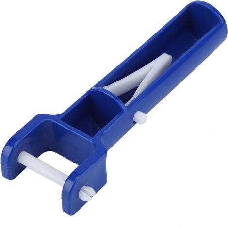 2 Pièces Clip De Piscine, Matériau ABS Bleu, Forme En V, Pour Tête De Brosse, Compatible Tiges Télescopiques
