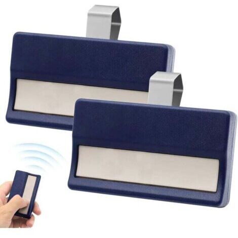 2 pièces Commande à distance radio pour porte de garage, XU,Télécommande pour porte de garage,Télécommande radio 433 MHz pour 4330E,4332E,4333E,4335E -