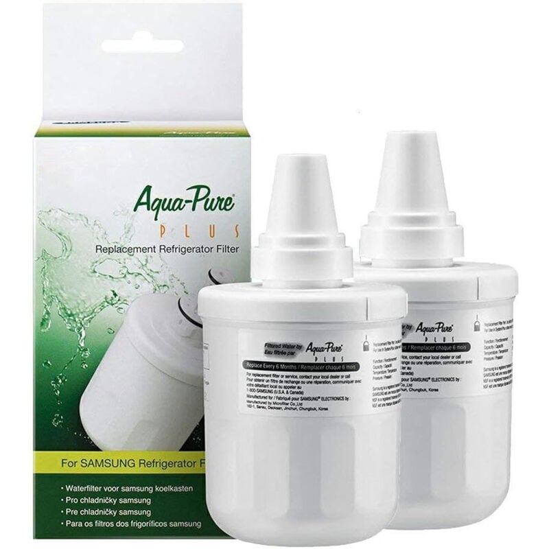 Coocheer - 2 pièces compatibles avec filtre de réfrigérateur Samsung DA29-00003F Aqua-Pure Plus, compatible avec 3G, 3A, 3B, 3D DA97-06317A HAFCU1