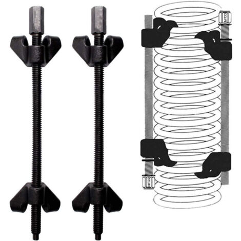 2 pièces Compresseur Ressort Amortisseur 370mm - griffe amortisseur voiture