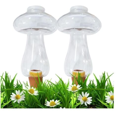 2 Pièces Cône d'Arrosage pour Bouteille 300ML, Plantes d'Intérieur, Distributeur d'Eau Transparent pour Plantes en Forme de Boules (