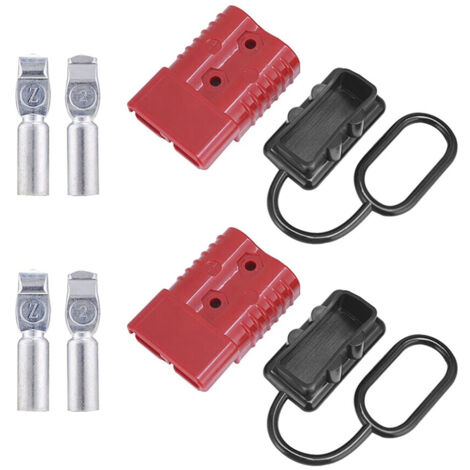 2 pièces connecteur batterie 2-4 AWG 175A déconnexion rapide Anderson pour treuil remorque rouge