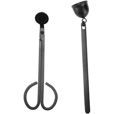 2 pièces Coupe-mèche Noir Style Élégant Durable Fournitures Bougie Cadeau pour Maison