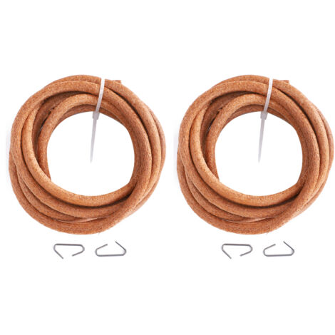 2 Pièces Courroies de Machine à Coudre en Cuir, Pièces de Remplacement pour Machines à Pédale avec Crochet