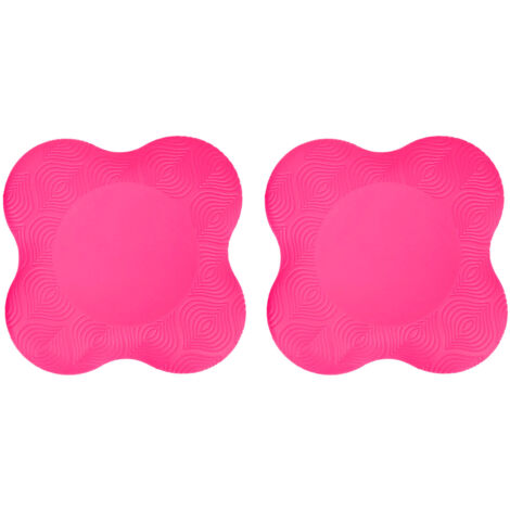 2 Pièces Coussin de Protection Genou Coude Sport Yoga Fitness Antidérapant Double Face Rouge