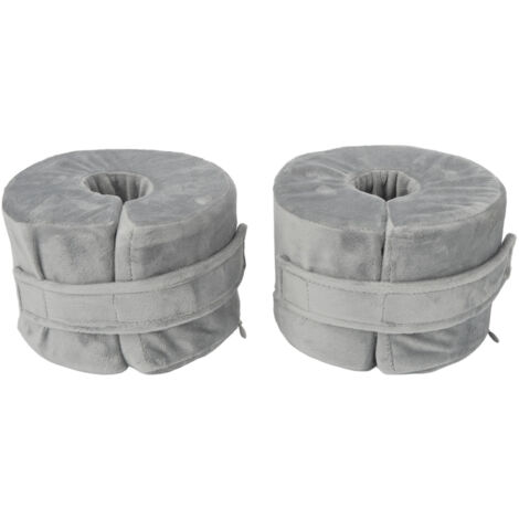2 Pièces Coussin de Surélévation pour Pieds, Protège-Chevilles et Soutien, Coussin de Maintien pour Talons Gris