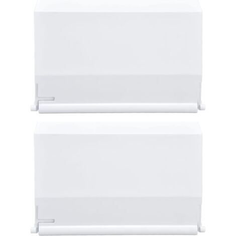 2 Pièces Couvercle D'écumoire de Piscine 19.5X14Cm Volet pour Skimmer Couvercle D'écumoire en Plastique Remplacement de Rabat de Porte de Déversoir pour Piscine Au Sol