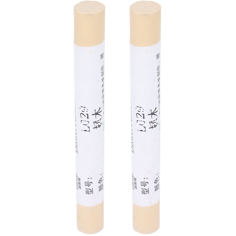 2 pièces Crayon de Réparation pour Parquet Bois Stratifié, Peinture de Rétouche pour Meubles et Sols, Marron Clair Érable