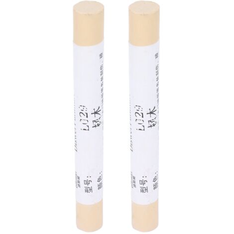 2 pièces Crayon de Réparation pour Parquet Bois Stratifié, Peinture de Rétouche pour Meubles et Sols, Marron Clair Érable