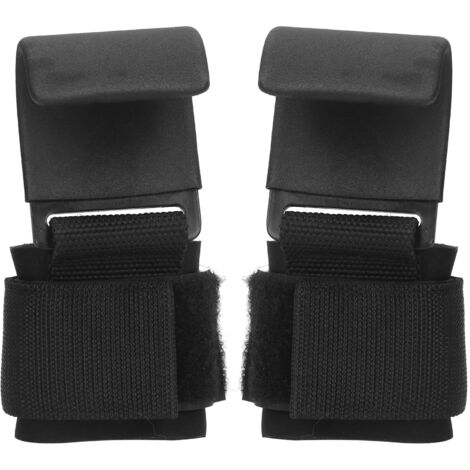 2 pièces Crochet de Levage de Poids Anti-Dérapant pour Tractions et Powerlifting