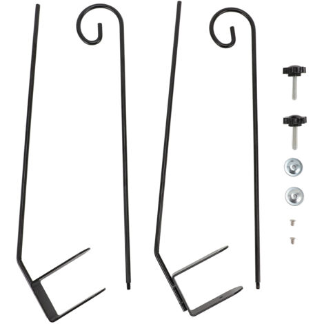 2 pièces, crochet suspendu lourd pour plateforme, tige de nourrissage pour oiseaux, crochet réglable sur rail, crochet extérieur pour moutons